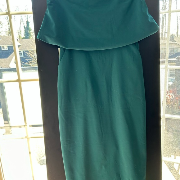 Green strapless midi Dress - Picture 3 of 4